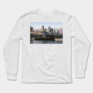 Southbank footbridge, Melbourne, Victoria, Australia. Long Sleeve T-Shirt